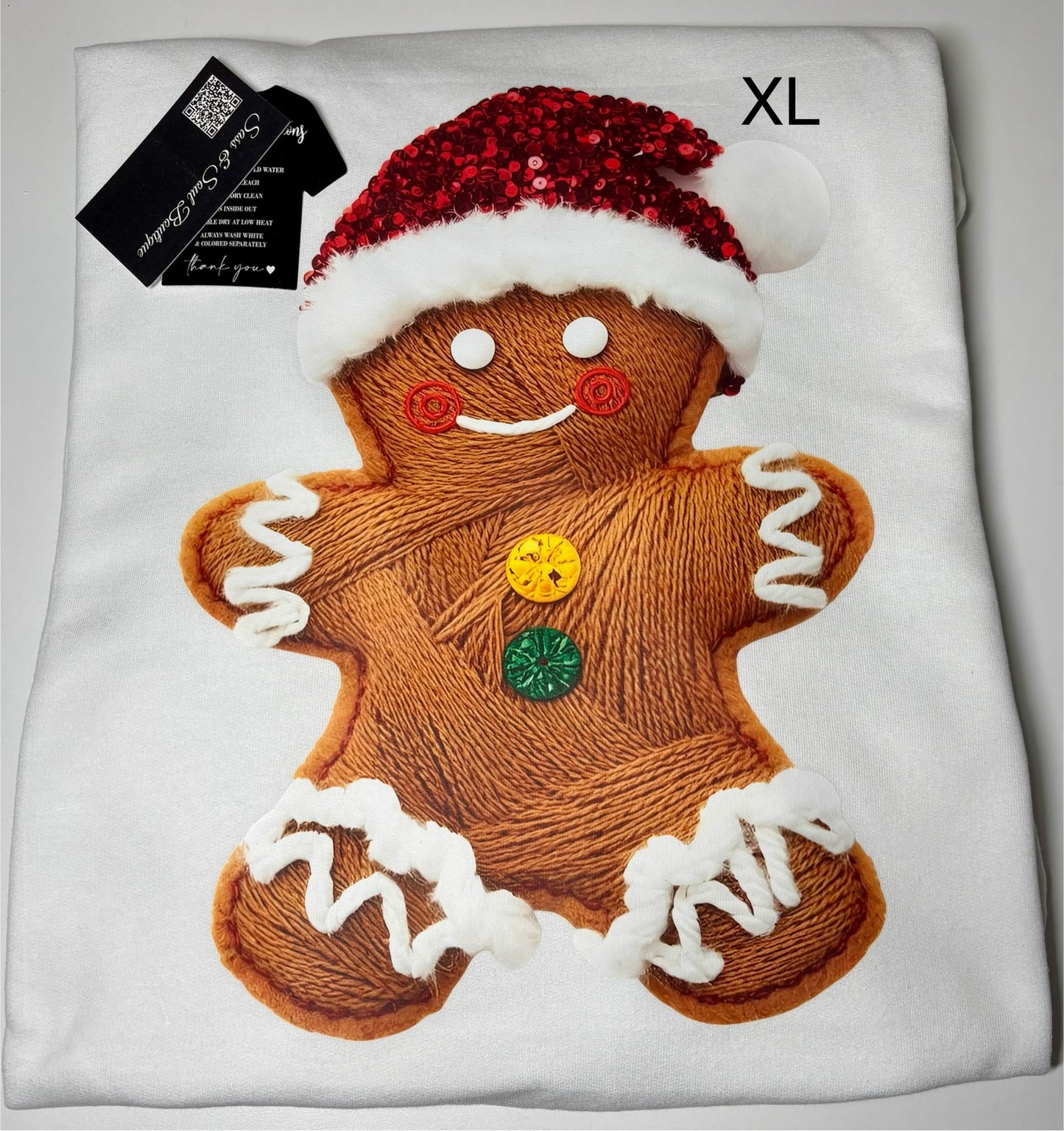 Faux Yarn Gingerbread Man
