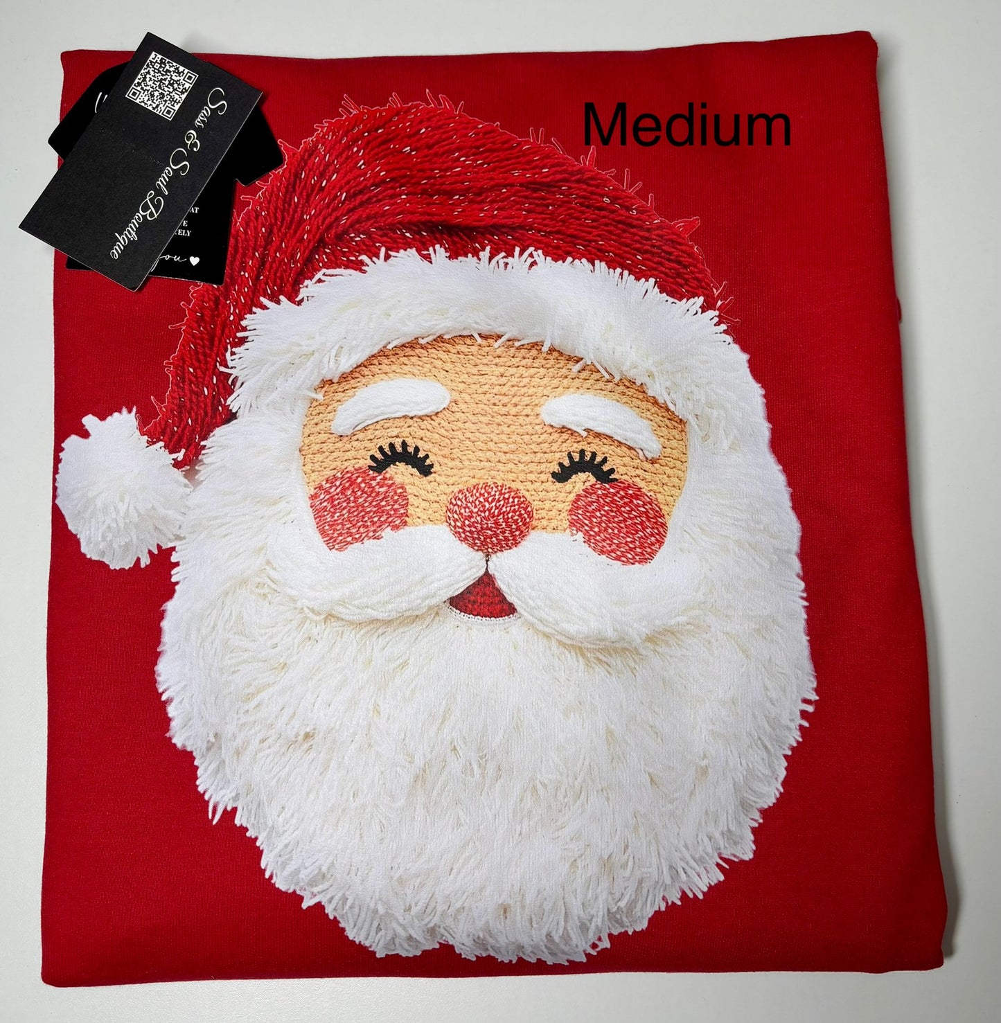 Faux Yarn Santa