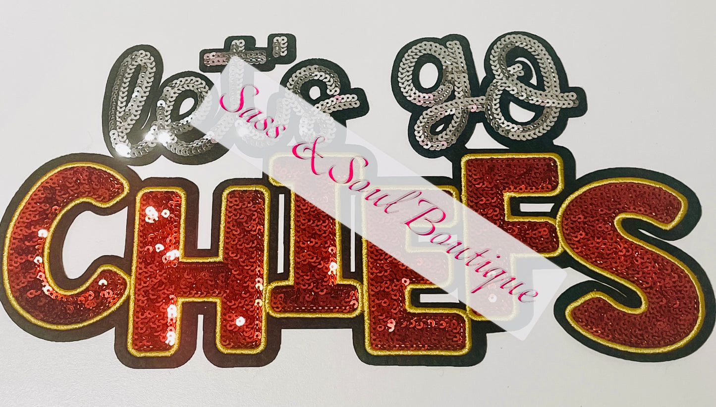 Let’s Go KC Chenille Patch - Red