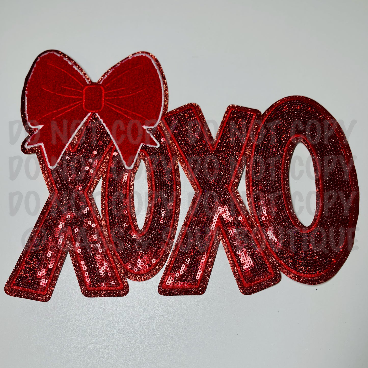 Red Sequins XOXO