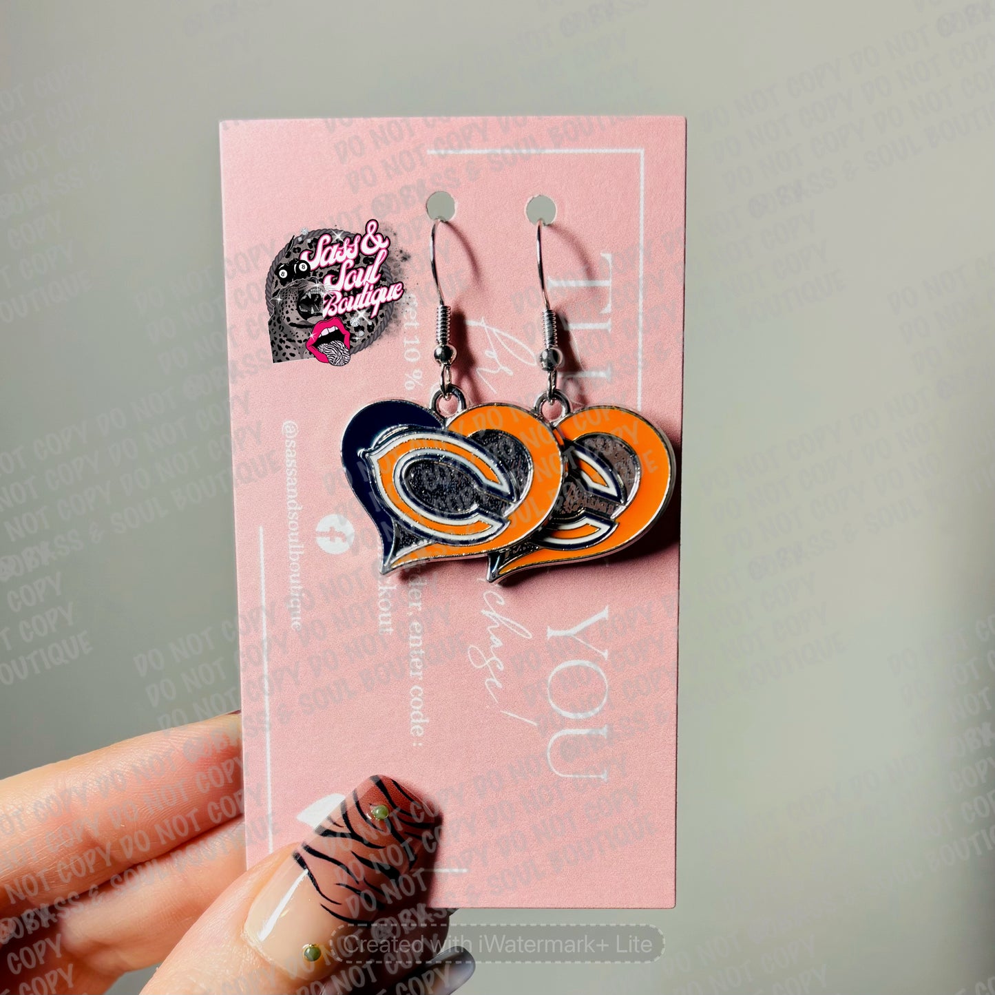 Bears Heart Dangles