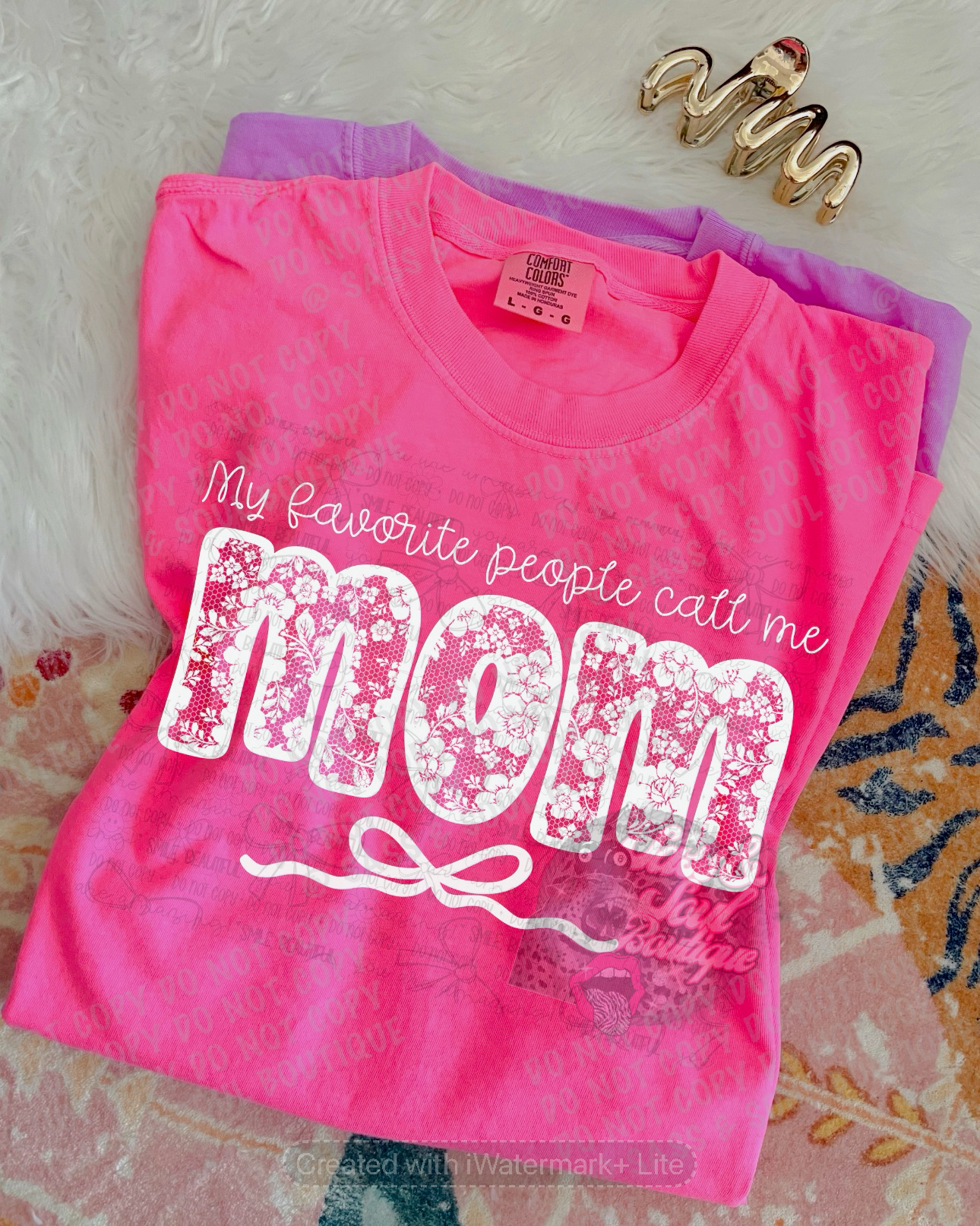 My Favorite People Call Me Mom Lace