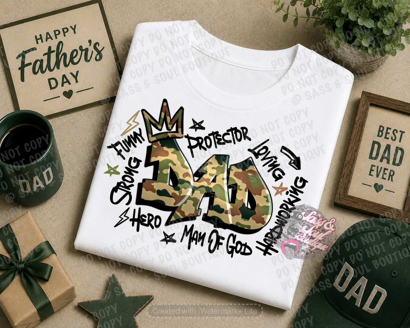 Dad Camo Graffiti