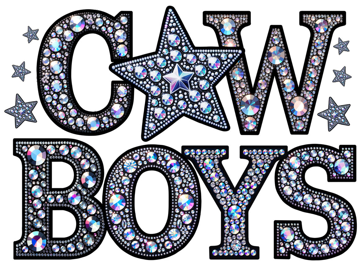 Cowboys Faux Rhinestone w/ Sleeves