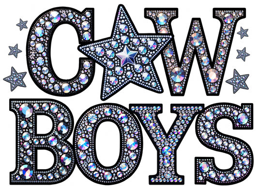 Cowboys Faux Rhinestone w/ Sleeves