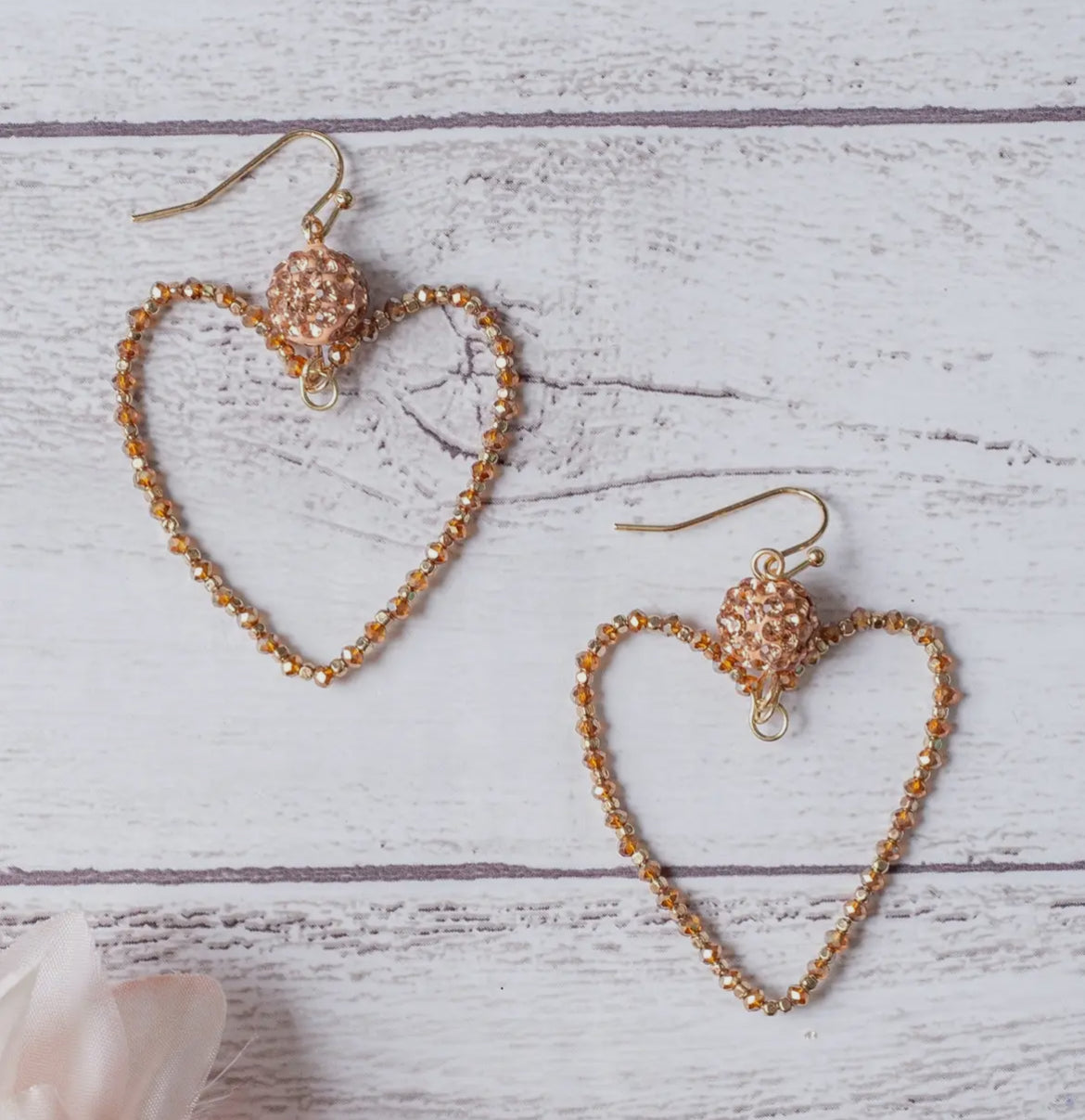 Beaded Heart Dangles