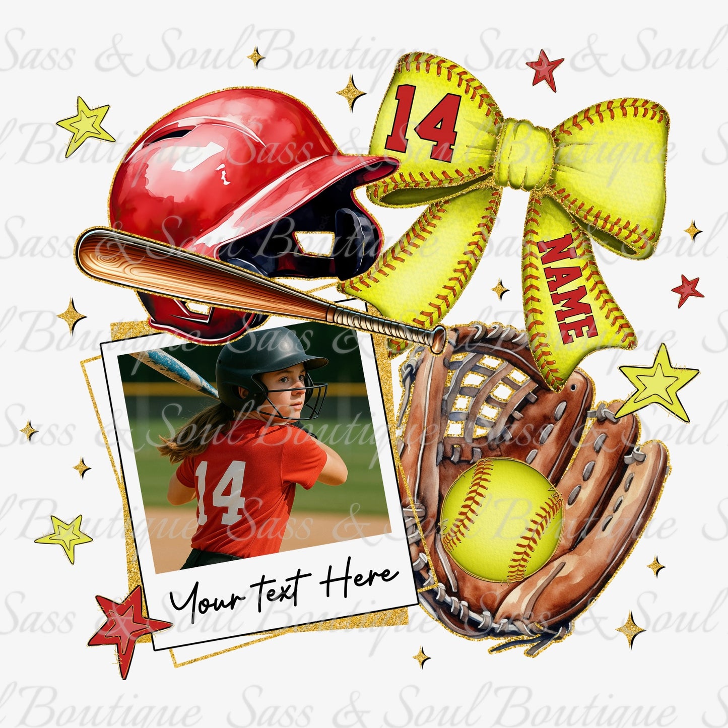 Softball Custom Collage w/ Photo