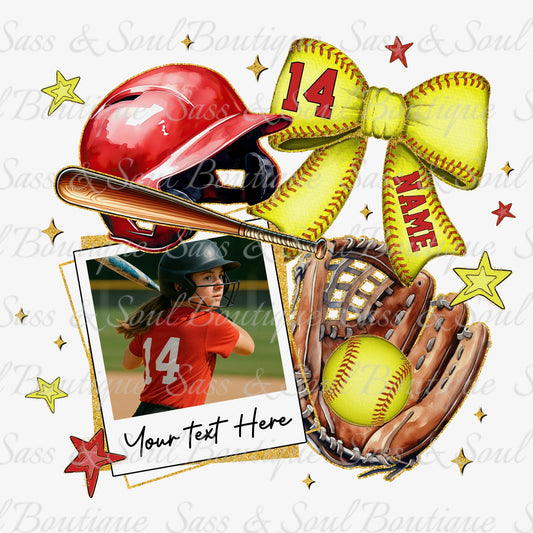 Softball Custom Collage w/ Photo
