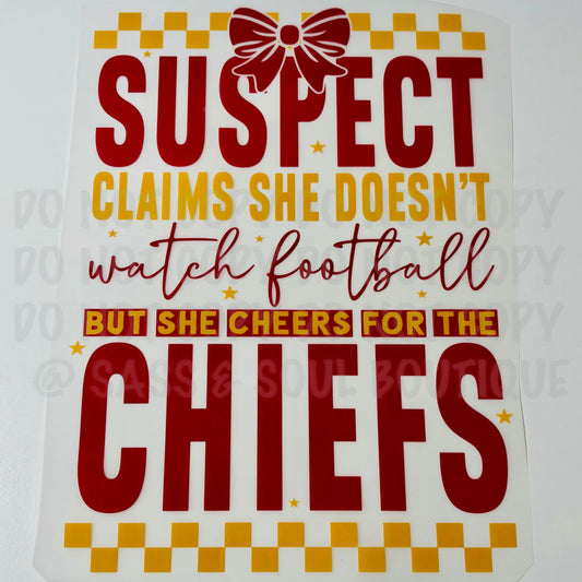 Suspect Claims She Doesn’t Watch Football