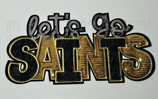 Let’s Go Saints Sequins