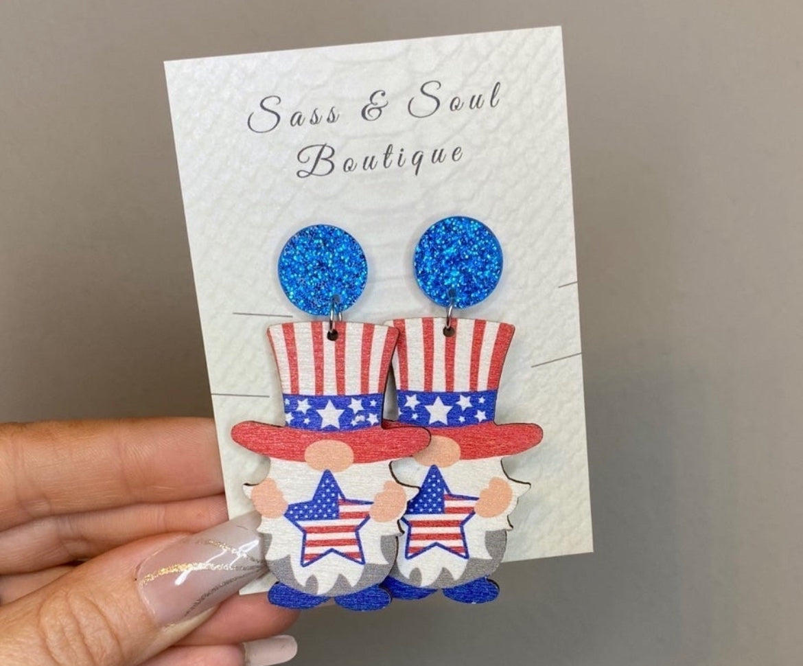 Gnome - Patriotic Dangles