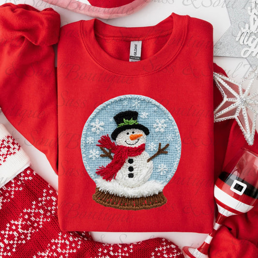 Faux Yarn Snow Globe