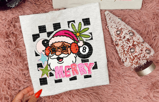 Checker Merry Santa