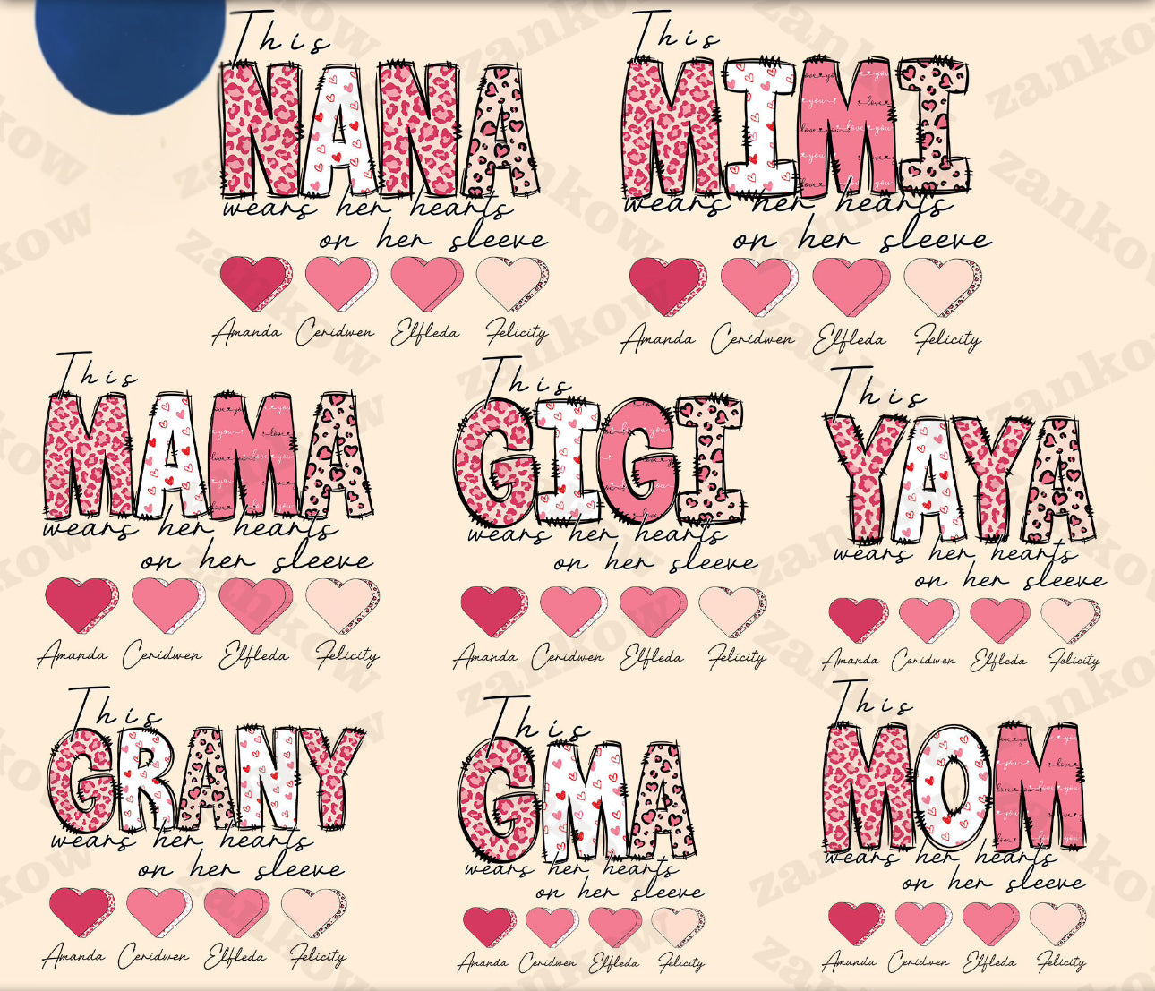 This ____ Wears Her Heart On Her Sleeve Custom