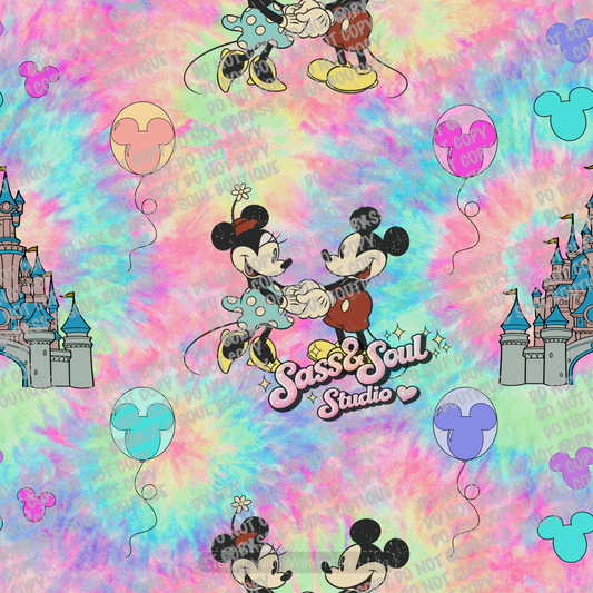 Tie Dye Mouse - Seamless