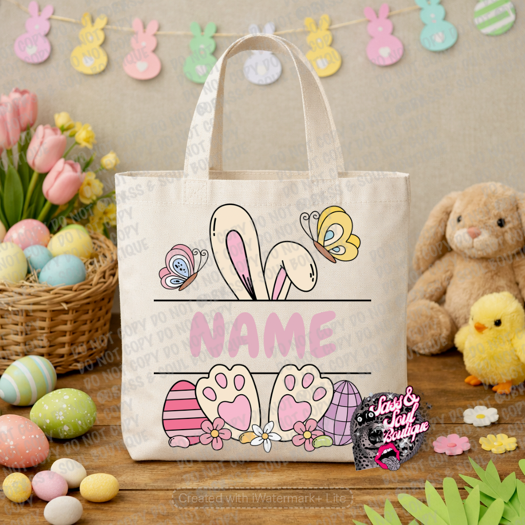 Personalized Easter Tote Bag
