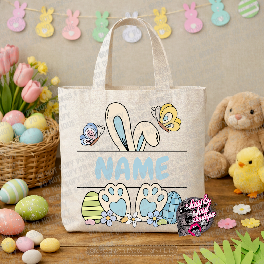 Personalized Easter Tote Bag