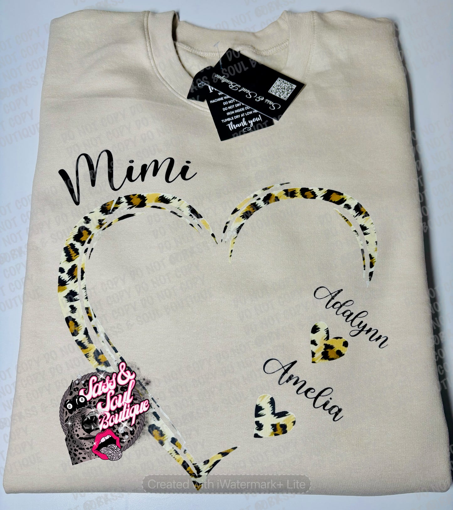 Custom Leopard Heart