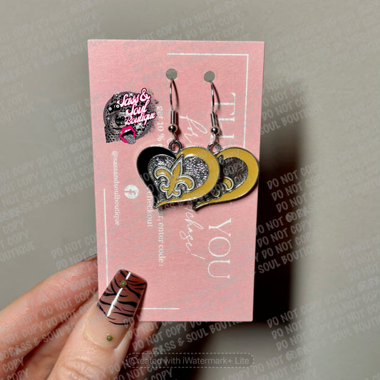 Saints Heart Dangles