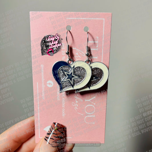 Cowboys Heart Dangles