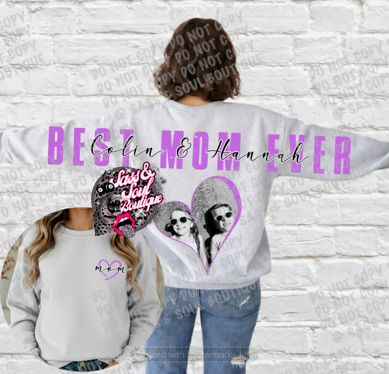 Custom Best Mom Ever Sleeve to Sleeve