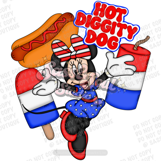 Girl Mouse Hot Diggity Dog