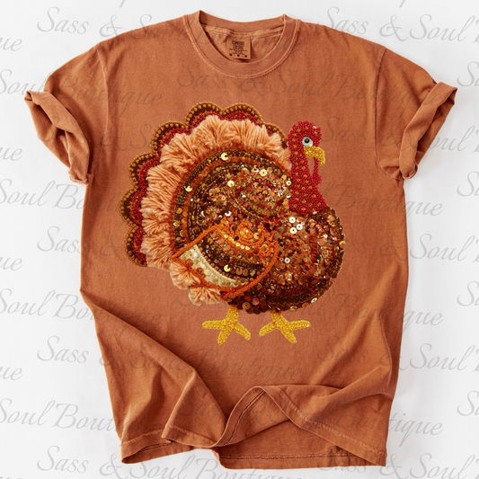 Turkey - Faux Yarn & Glitter